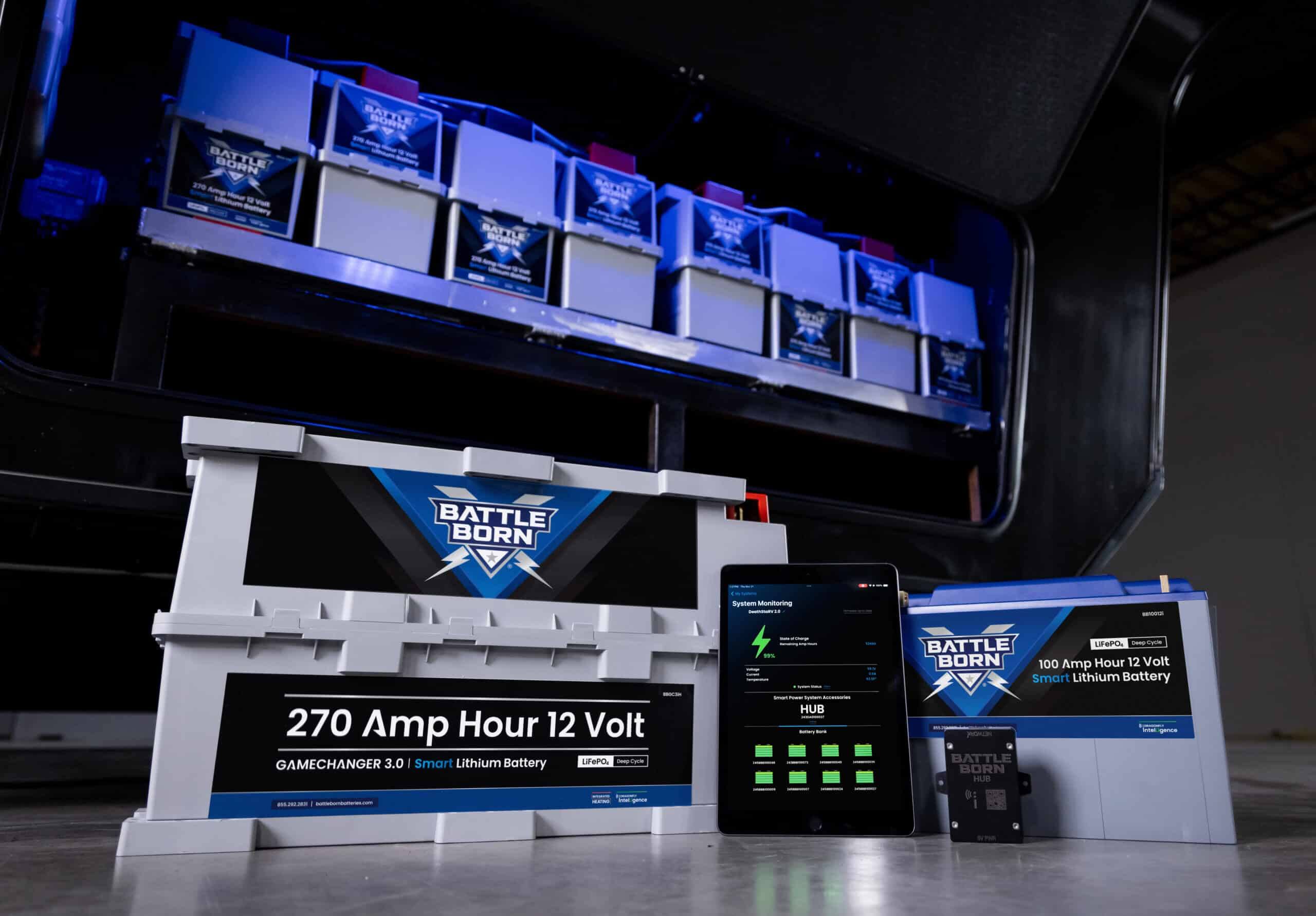 image of Dragonfly Energy hybrid batteries adopted by Stevens Transport