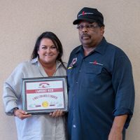 Image of three million miler Lawrence Bush